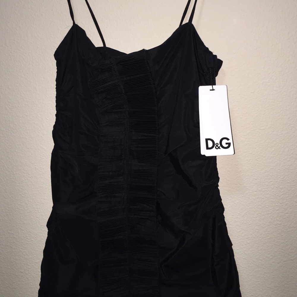 Black Dolce & Gabbana Sexy Party Mini D&G Dress 42 - Picture 4 of 4